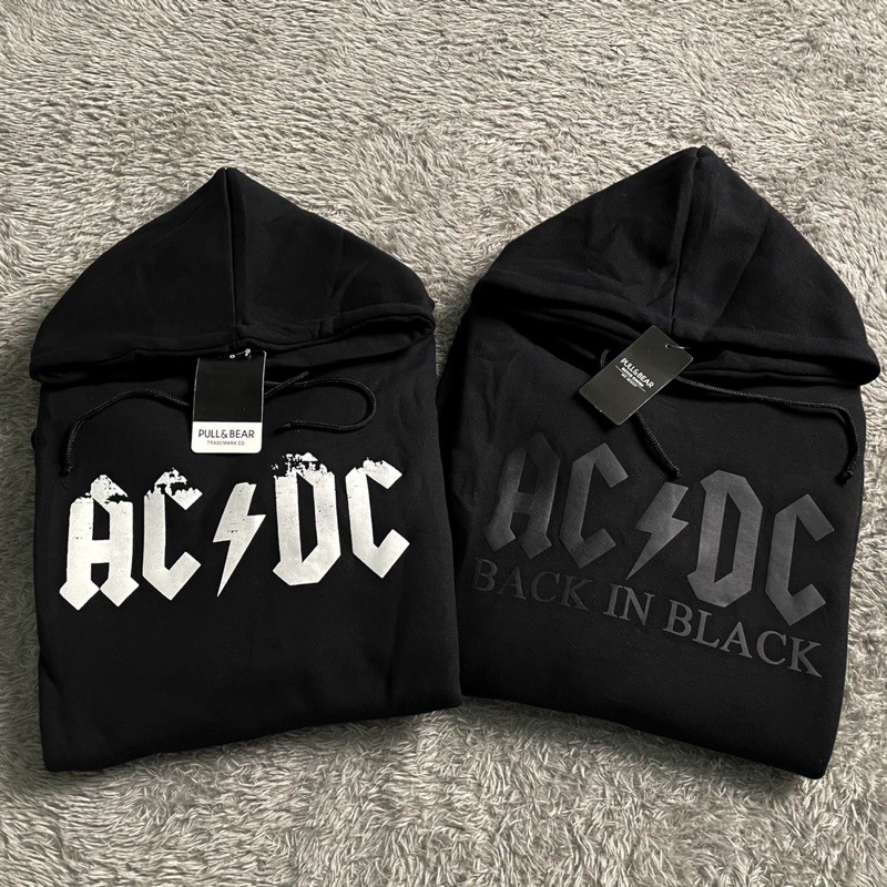 SWEATER HOODIE PULL&BEAR BAND ACDC VINTAGE FULLTAG & LEBEL
