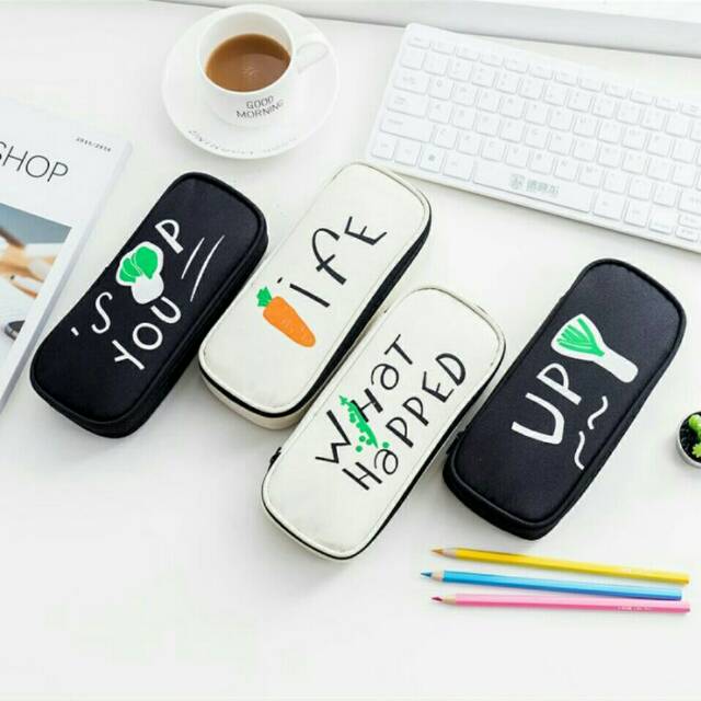 

KOTAK PENSIL KAIN DENGAN PEMBATAS / SIMPLE MAKEUP ORGANISER