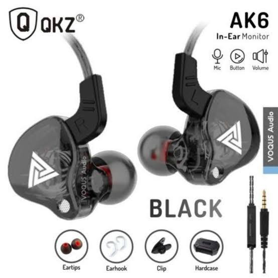 Earphone QKZ AK6 - Mic - In Ear Monitor - Hi Res