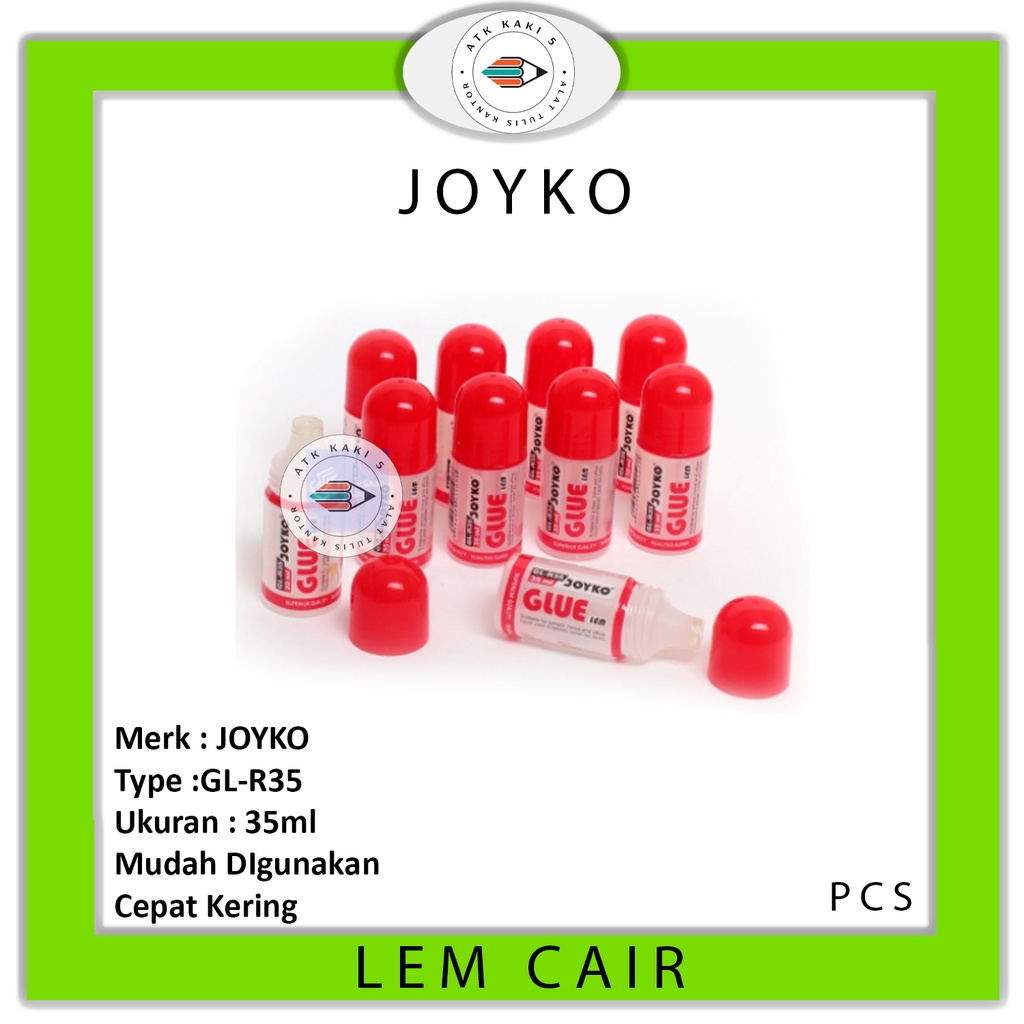 

JOYKO - Lem Kertas Cair Kecil R-35 - PCS