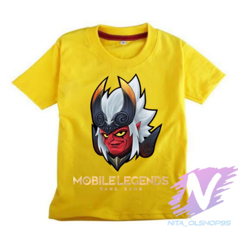 kaos anak baju anak mobile legends hero khufra skin legend