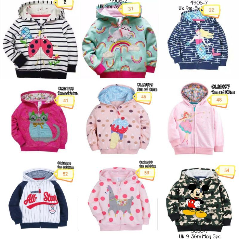 Jaket Mantel 9 Bulan Bayi Anak Catell Love ETALASE 1