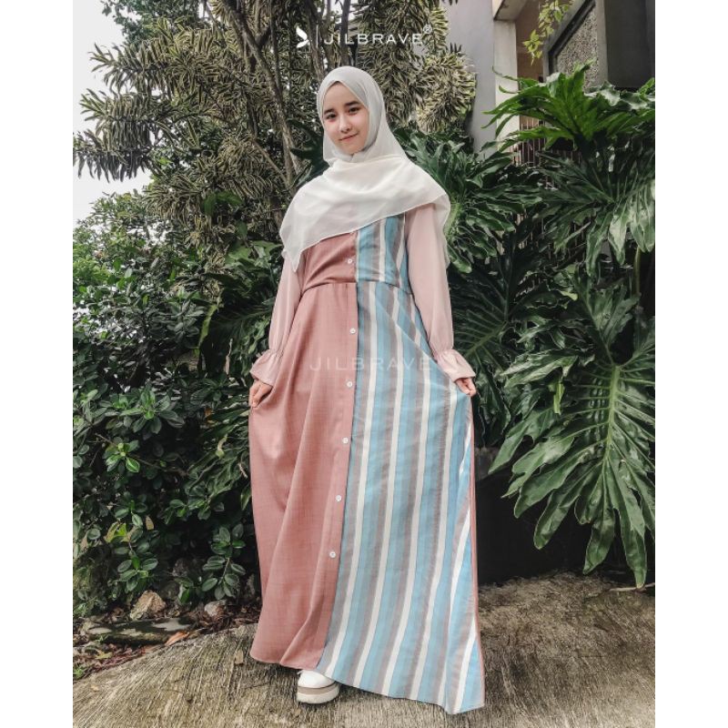 (GRADE B TanpaTali) Leana Dress / Gamis Trendy ORIGINAL BY JILBRAVE