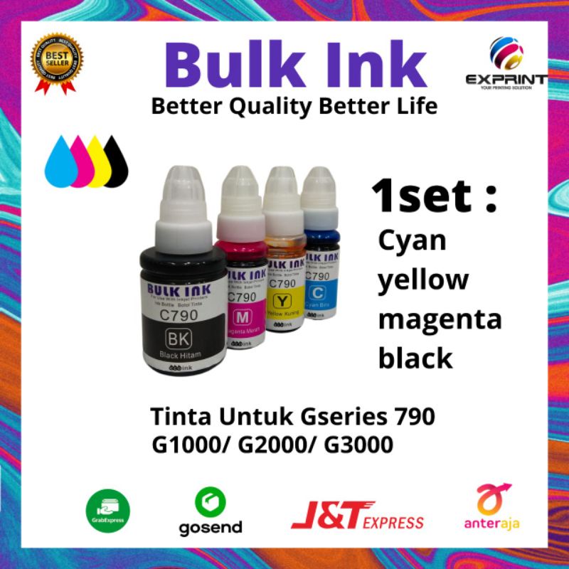 Tinta Canon 790 Bulkink for Canon /set 4 warna