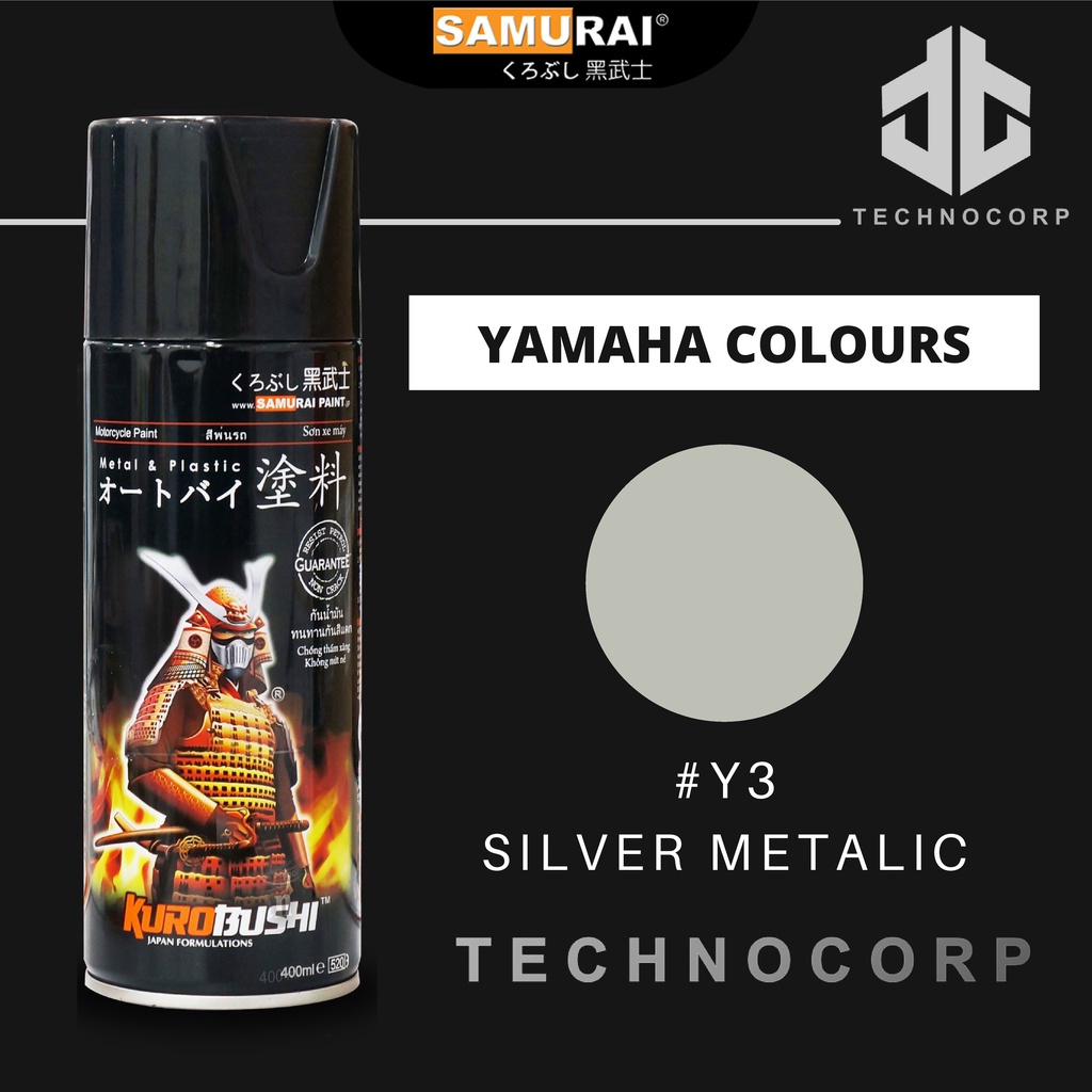 

Cat Semprot SAMURAI PAINT Y3 SILVER METALLIC / YAMAHA SILVER METALLIC