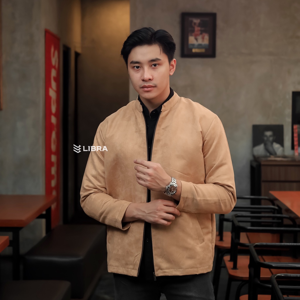 Delibra Jaket Suede Nato Cream