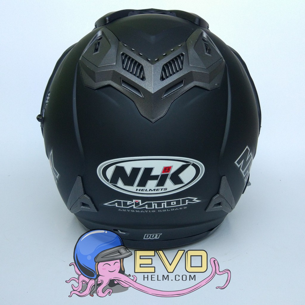 NHK AVIATOR_SOLID BLACK DOFF (DOUBEL VISOR)