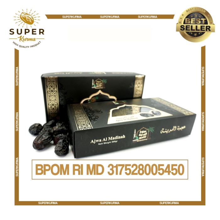 

Kurma Ajwa Al-Madinah Kualitas SUPER 500gr ASLI Madinah