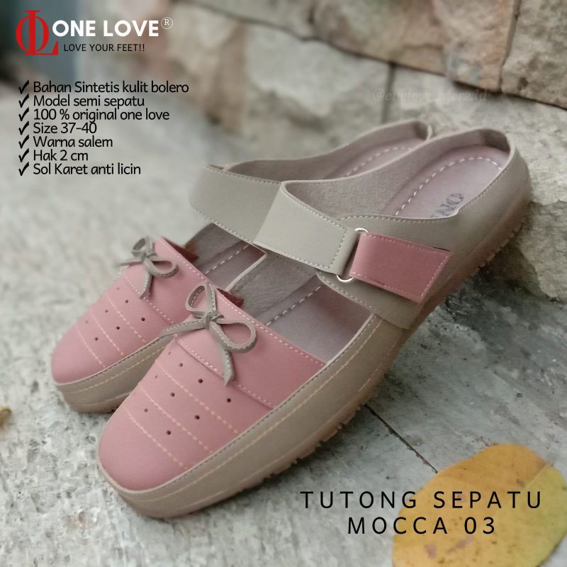 SEPATU POTONG ONE LOVE,TUTONG ONE LOVE 9,SANDAL SEPATU WANITA KEREN