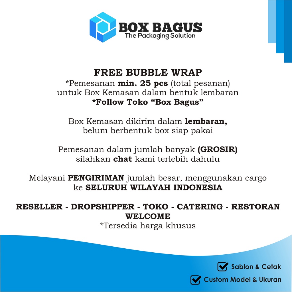 RICE BOX FOOD PAIL DUS KOTAK HAMPERS MAKANAN NASI MIE KUE SNACK 9x8x11,5 cm PAPER KRAFT 325 gsm LAMINASI