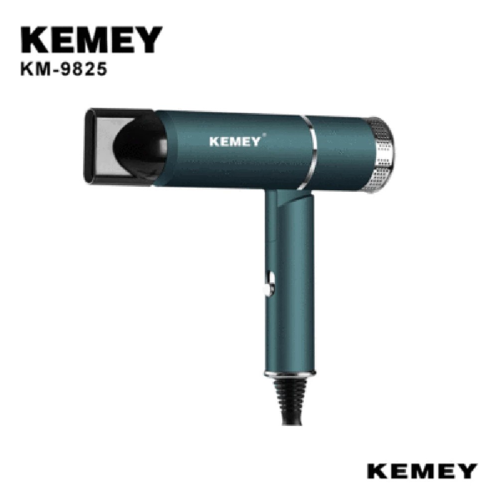 Kemey KM-9825 Hair Dryer Travel 2 IN 1 Pengering Rambut