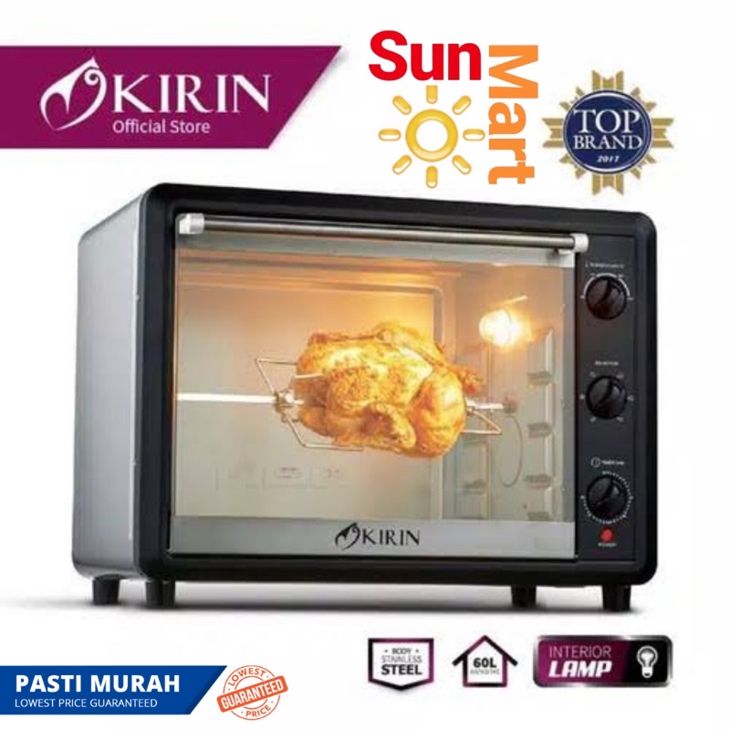 OVEN LISTRIK KIRIN KBO 600 RA 60 Liter / OVEN KIRIN JUMBO