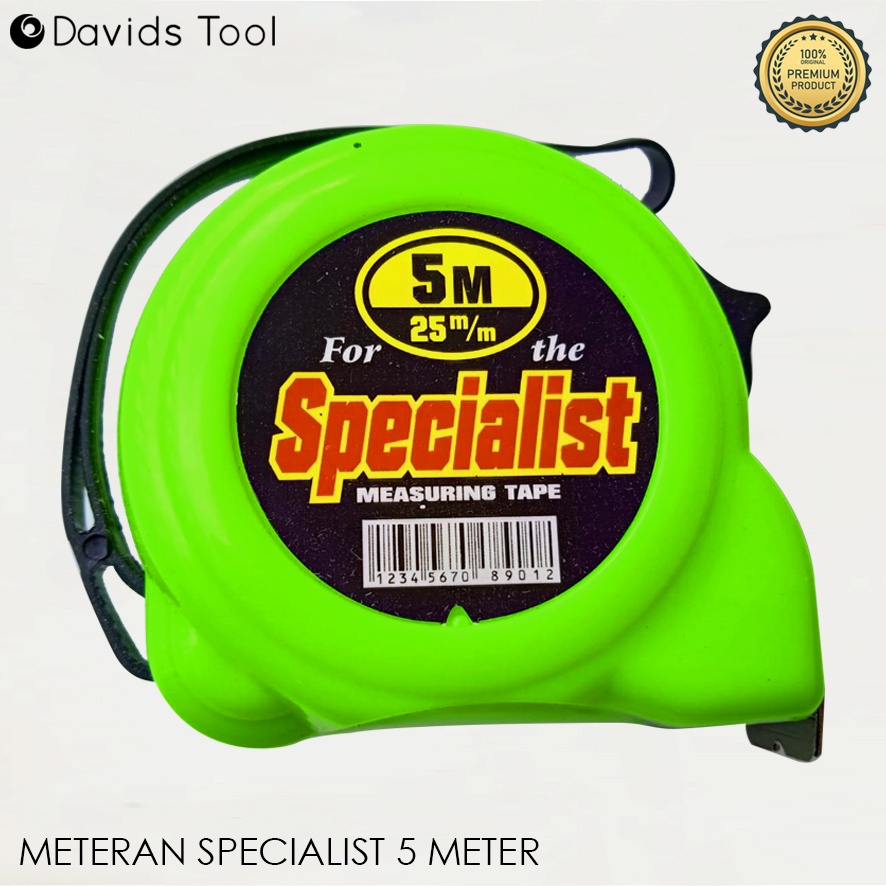 Meteran Tukang Bangunan Roll 5 Meter 5m Specialist