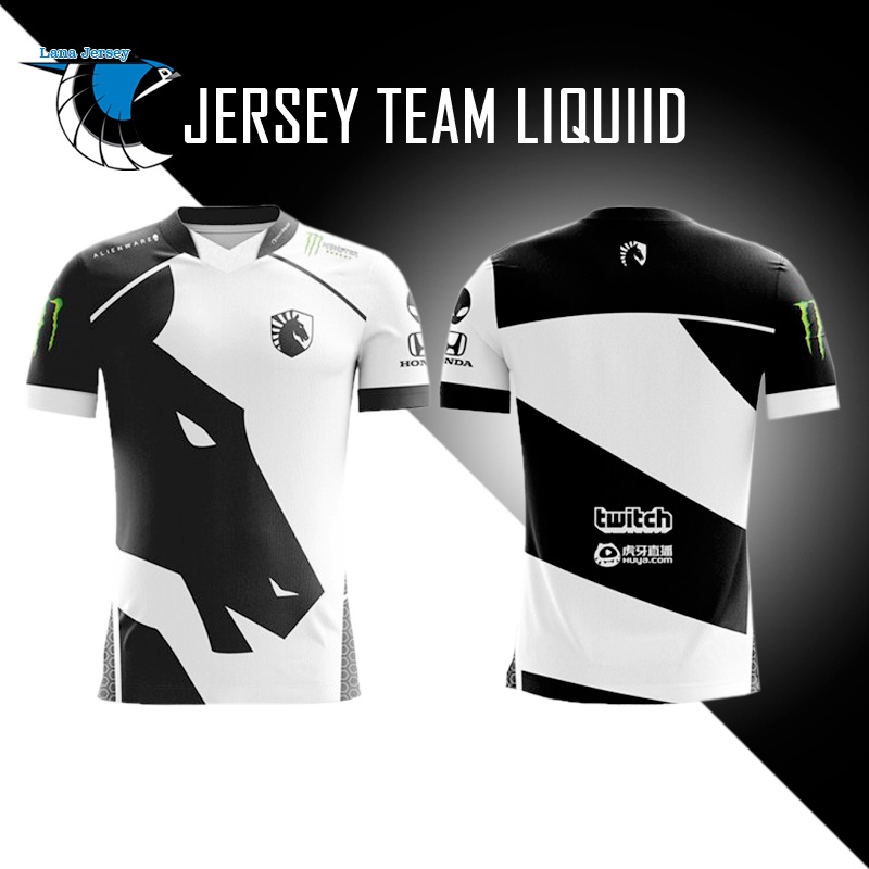 JERSEY BAJU KAOS GAMING TEAM LIQUID 2021 GAME DOTA 2 WILDRIFT LOL PUBG FREENICKNAME