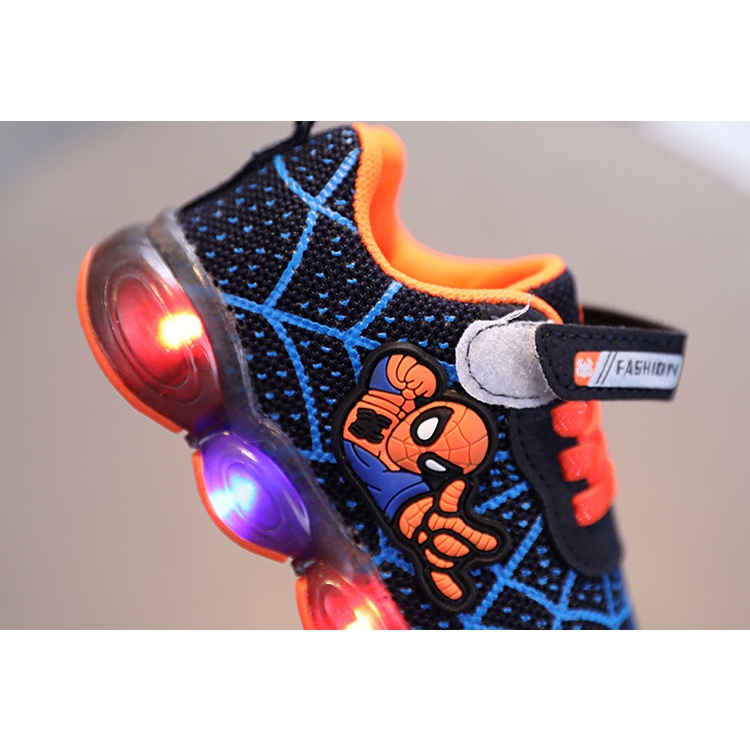 CG LED7-Sepatu Sneaker Anak Laki Laki Lampu LED Import