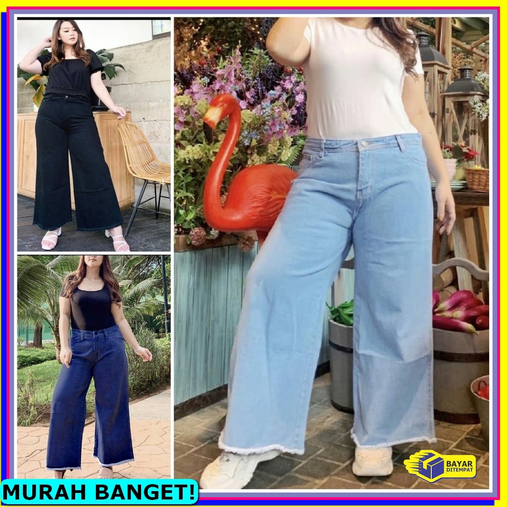 Celana Kulot Levis Jeans Panjang Jens Wanita Kekinian Pinggang Ka DL835 Fwr - 27-34 Unfinished Kulot