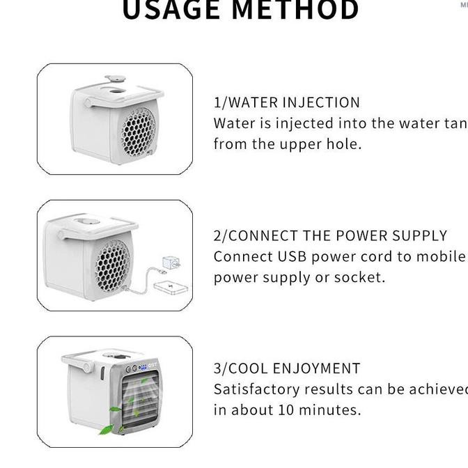 Mini Ac Portable Usb Cooler / Mini Air Cooler / Ac Kabel Usb Pendingin Sembawangenak