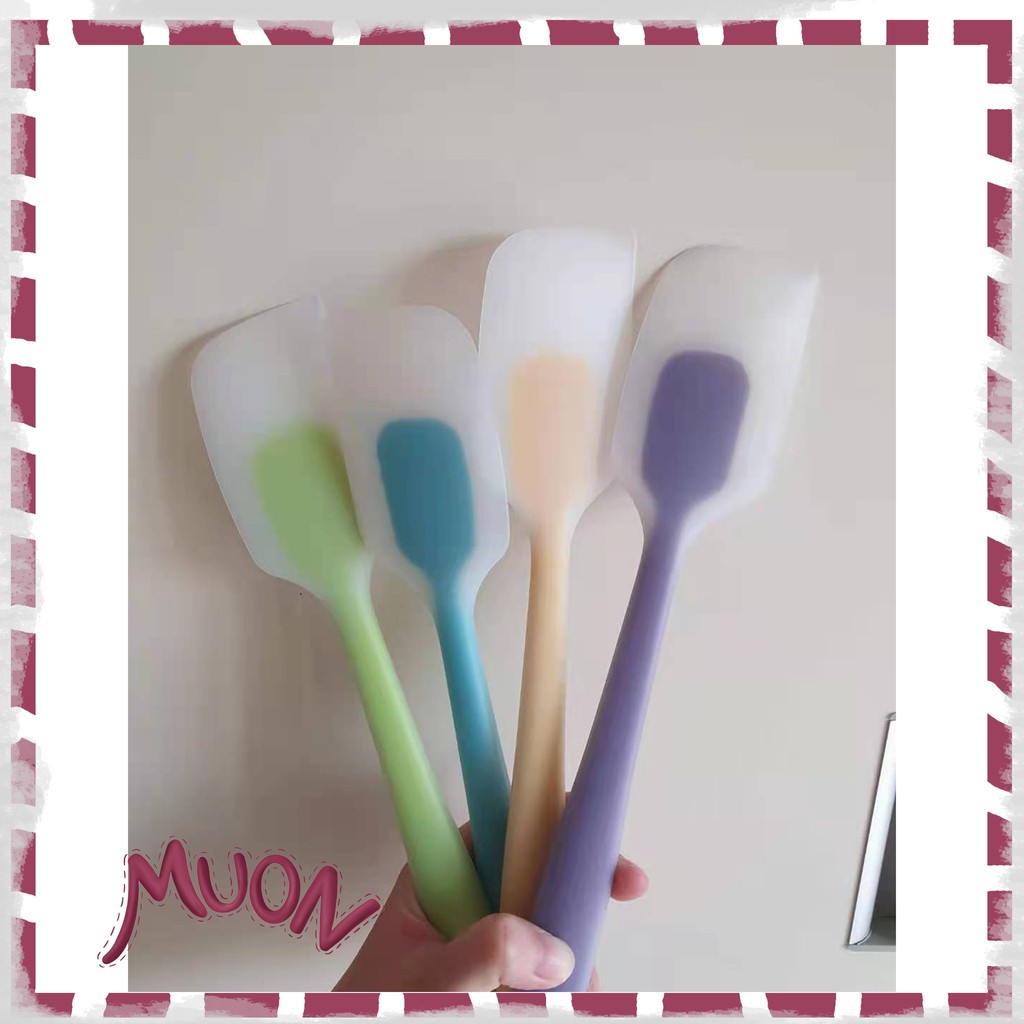 TERMURAH Spatula Silikon Premium 28cm Semi-Transparan tersedia 4 warna Tahan Panas Anti-Gores