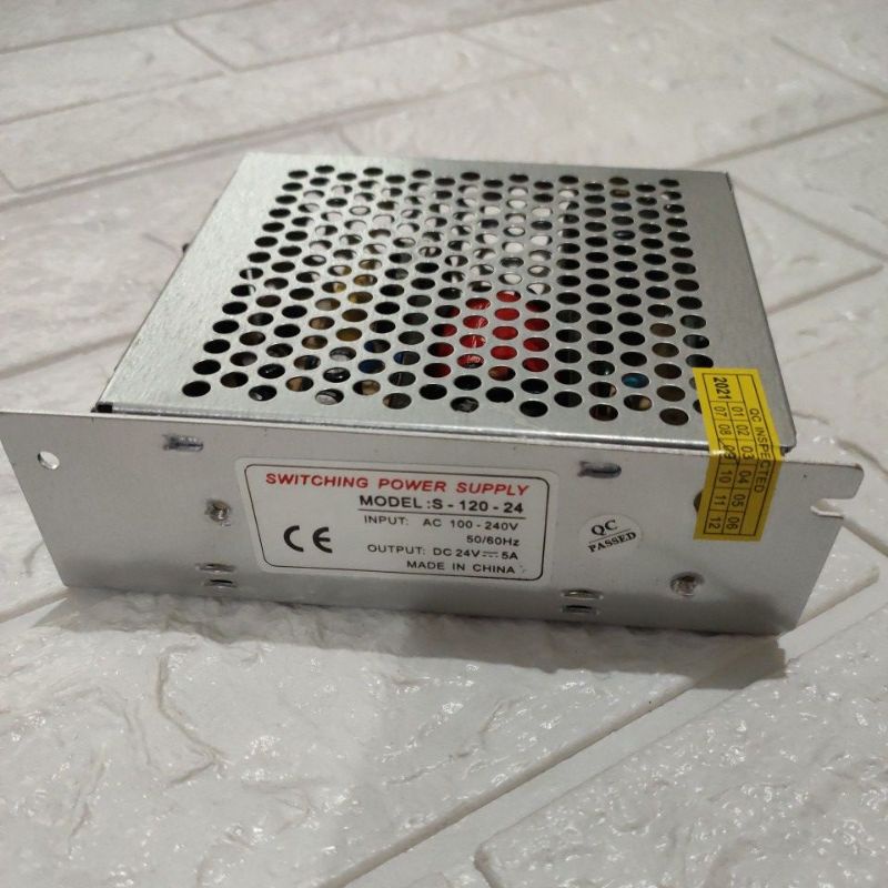 Travo 24v 5A(120watt) Adaptor 24v 5 Amprer Power Supply untuk CCTV LED