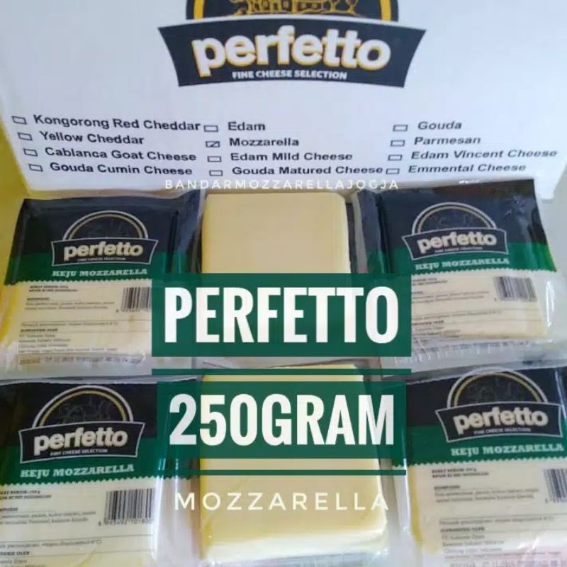 

Keju Mozarella Mozzarella Perfetto 250 Gram