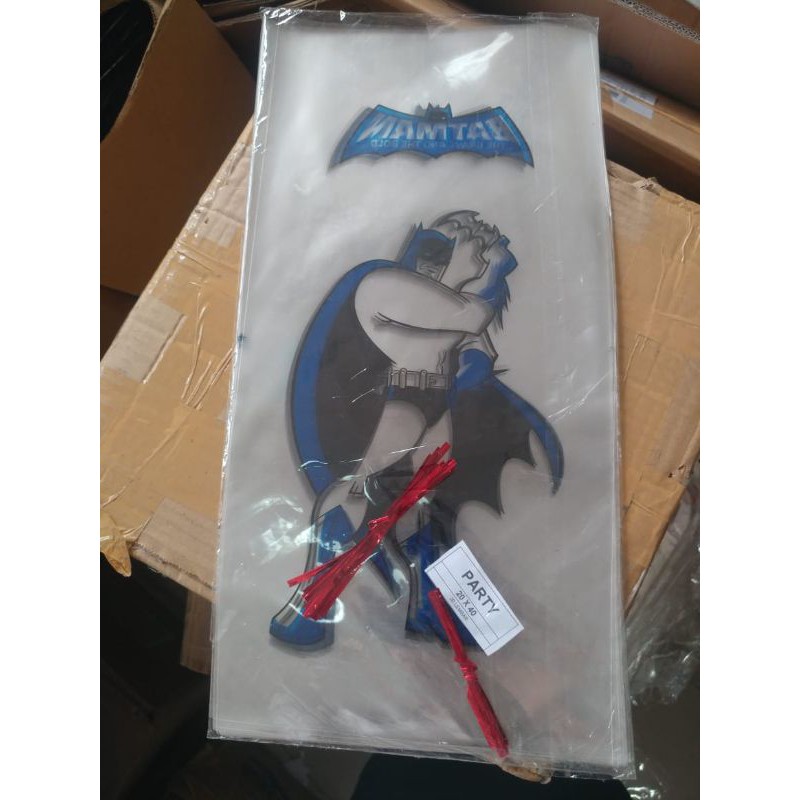 Plastik BATMAN Ulang Tahun Anak