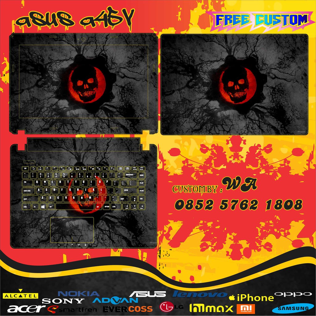 GARSKIN LAPTOP asus a45V FULL BODY 2