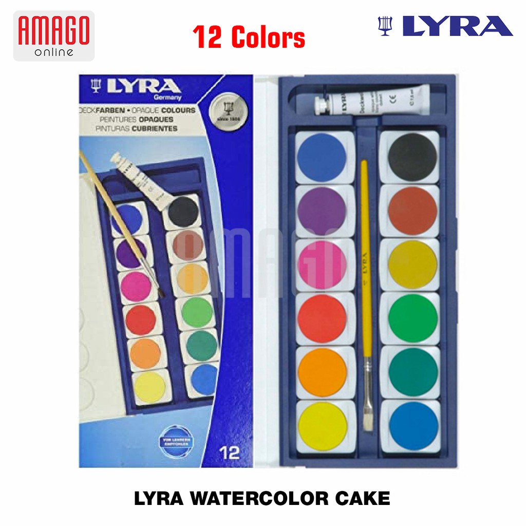 LYRA WATER COLOR CAKE - 12 COLORS - 8117121 (CAT AIR)