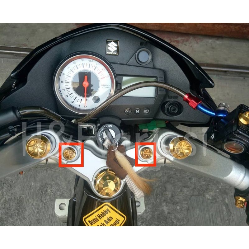 Baut Segitiga plus mur Satria Fu RIDER Probolt original stainless thailand