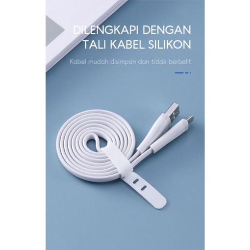 Kabel data Vivan Micro USB SM200S 2A TIPE C SC200S 2,4A flat panjang 200 cm fast charging