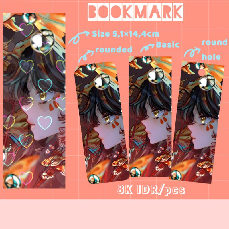 

[TOUKA] BookMark / Pembatas Buku KOI 恋い Merchandise by ToukaChii