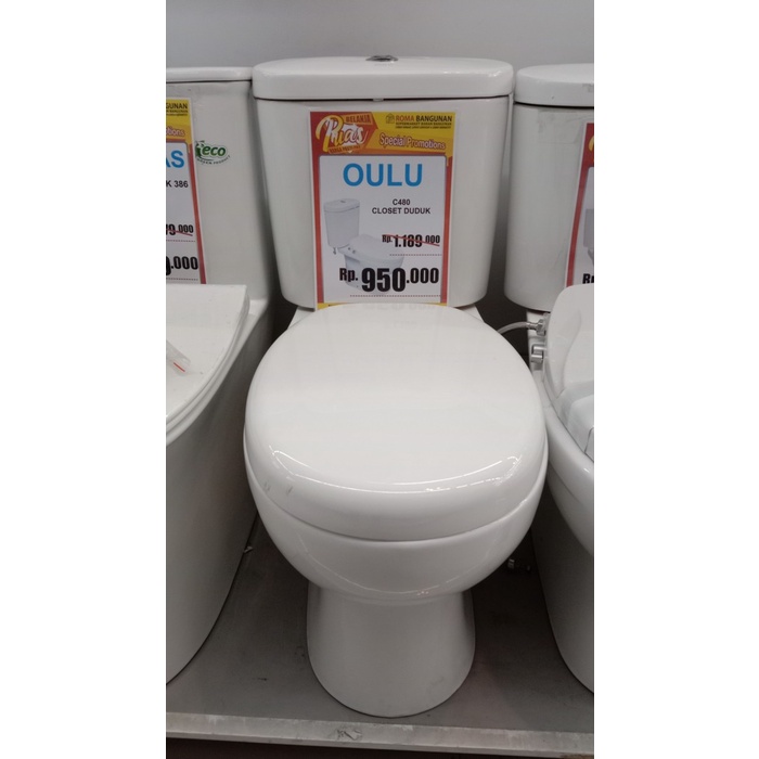 Oulu Kloset Duduk / Closet Duduk C480 Shiphonic White