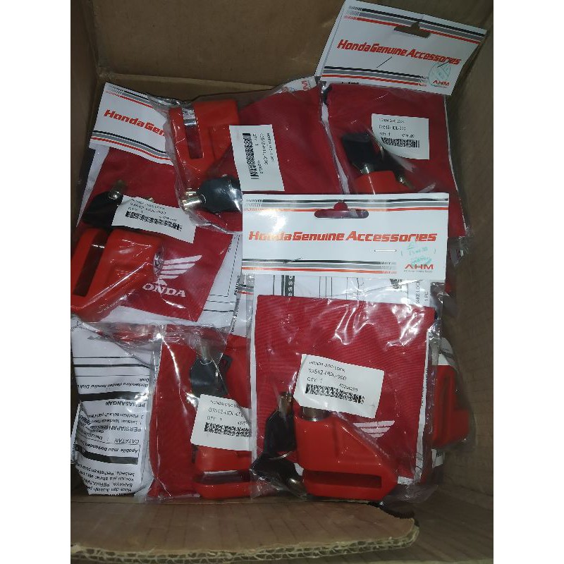 Gembok Motor Original Honda - Kunci Cakram Pengaman Anti Maling - Murah meriah-5