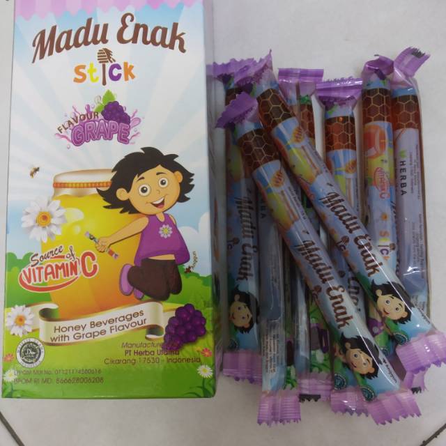 

Madu Enak Stick Rasa Anggur & Jeruk