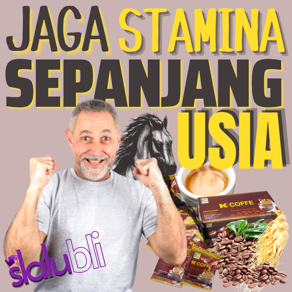 K Coffee 4 In 1 Kopi Ginseng Jaga Stamina Sepanjang Usia