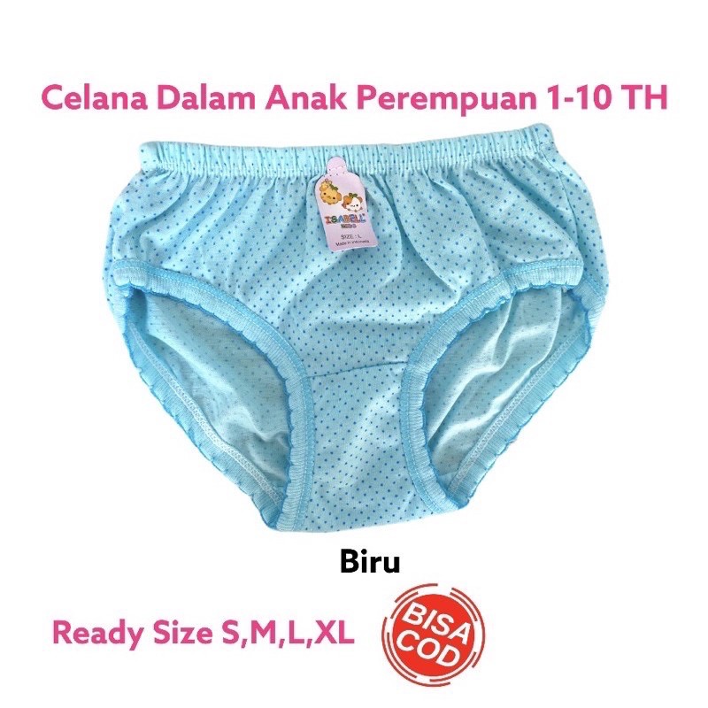 1 Lusin CD Celana Dalam Anak Bayi Perempuan Cewek Katun Adem Celana Dalam Boxer Anak Perempuan 1 2 3 4 5 Tahun Isabel Polkadot