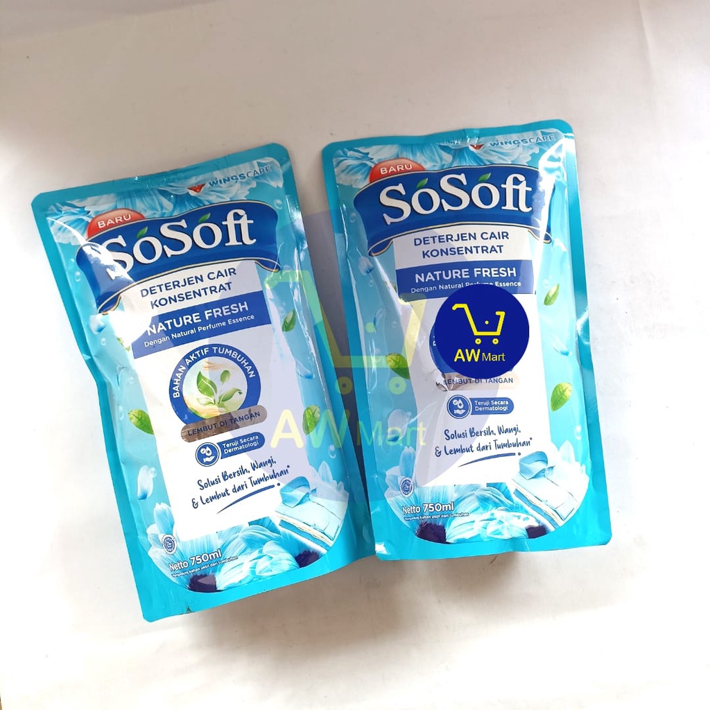 SO SOFT DETERJEN CAIR KONSENTRAT 750ML - NATURE FRESH