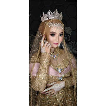 Veil akar mutiara/ slayer pengantin akar mutiara/ aksesoris pengantin