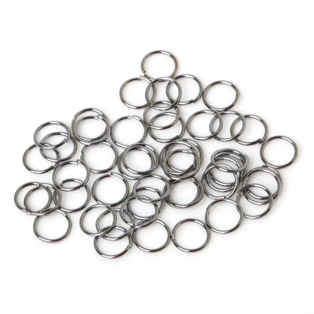 200 / 500pcs / Lot 4 / 5 / 6 / 7 / 8 / 10mm Konektor Split Jump Ring Silver / Gold / Kuningan Untuk Membuat Perhiasan Anting Diy