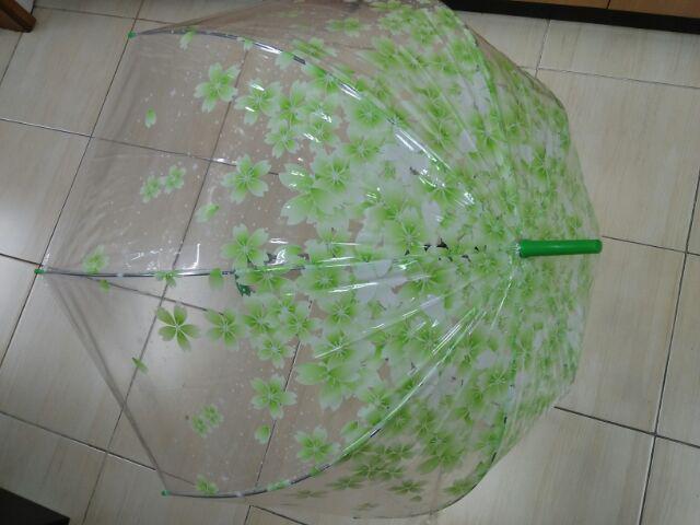 Payung Mangkok Bunga Transparan