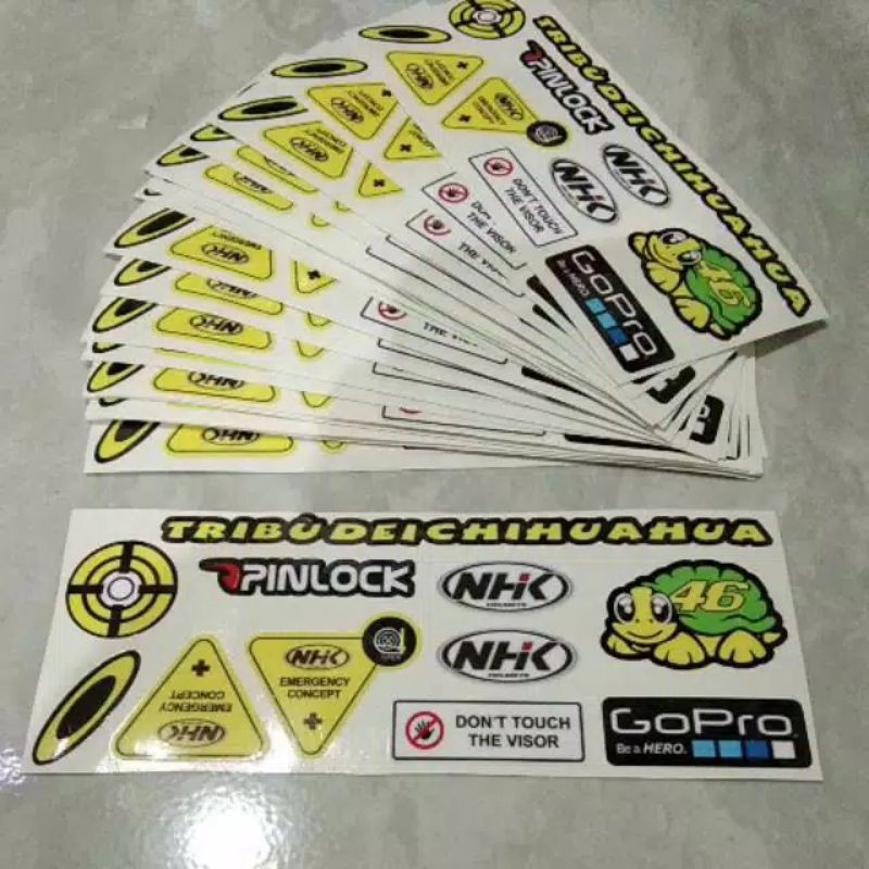 Stiker Helm KYT Stiker visor stiker kaca helm