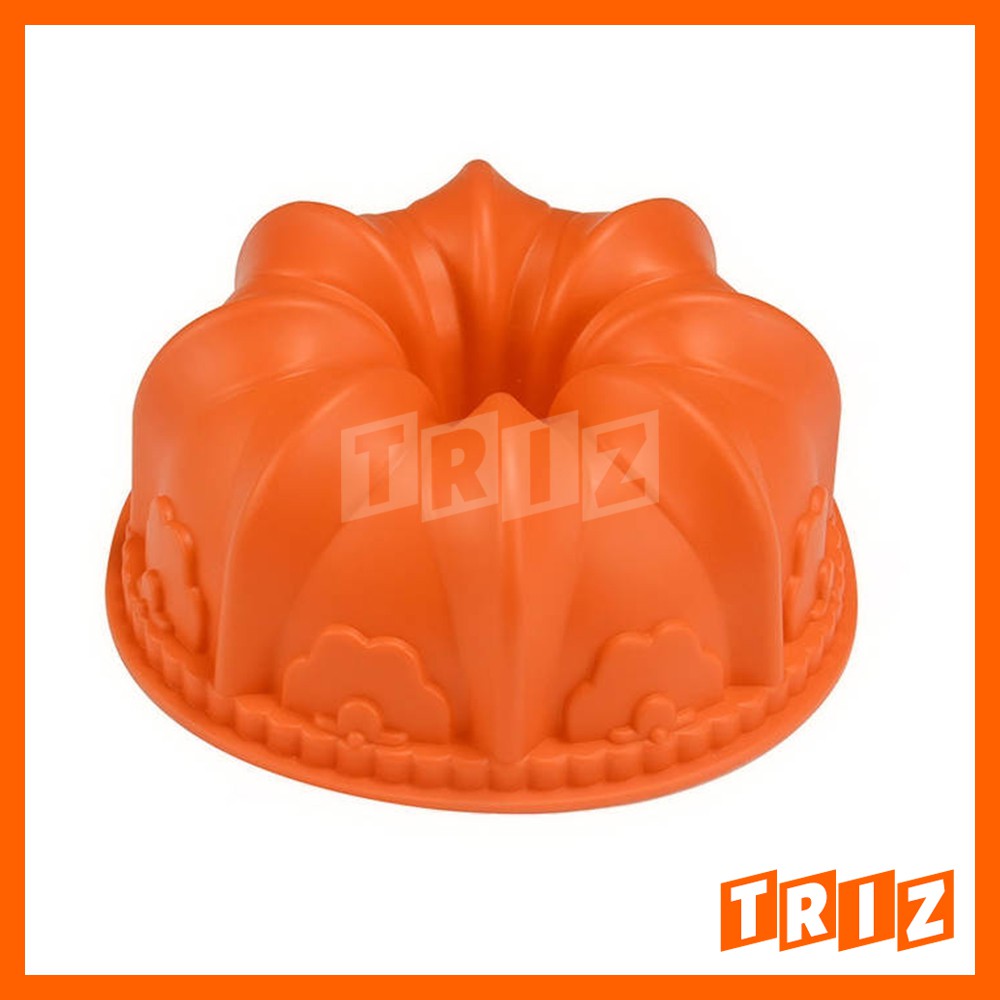 Cetakan Kue Cake Coklat Pudding Jelly Silikon 3D Mahkota Crown Besar