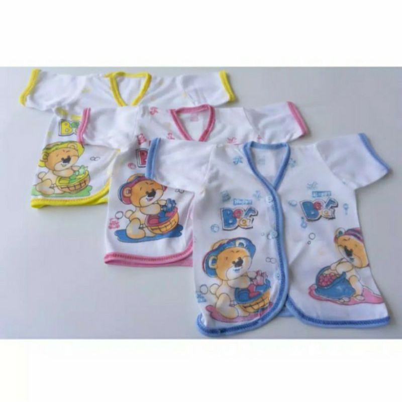 1 LUSIN/12 PCS BAJU BAYI LENGAN PENDEK 0-6 BULAN/BAJU BAYI NEWBORN