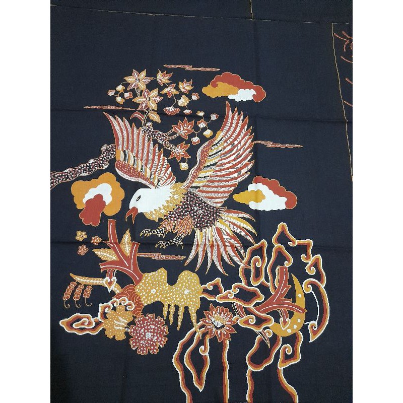 batik tulis elang orange