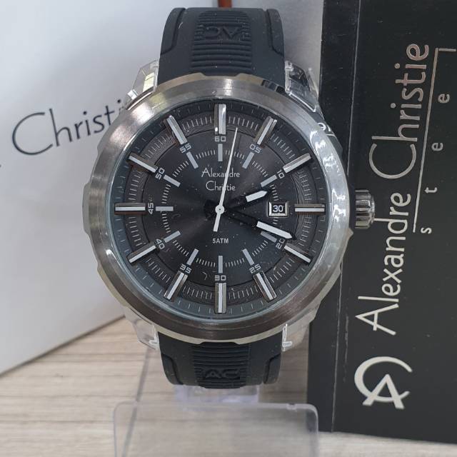 JAM TANGAN ALEXANDRE CHRISTIE AC6553 MD BLACK BENING