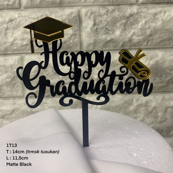 

GRADUATION TOPPER / TOPER WISUDA KELULUSAN DEKORASI KUE