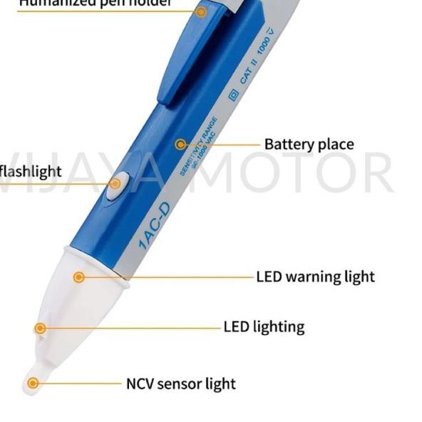 ֍ Testpen AC DC Listrik Testpen Tespen Kabel Putus Voltage Detector ♬