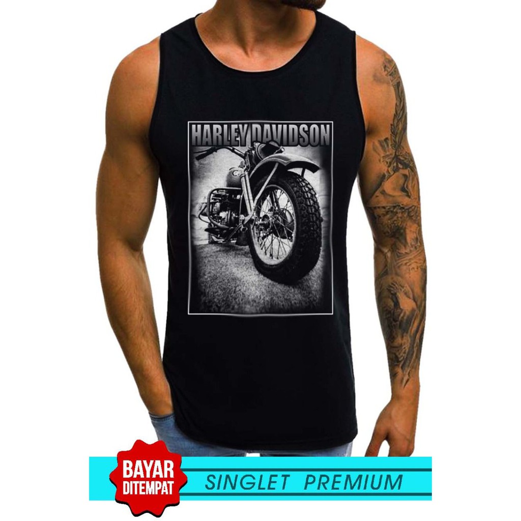 SINGLET LEKBONG PRIA (MOTOR HD) / SINGLET LEKBONG GYM /LEKBONG / SINGLET/KAOS DALAM PRIA/KUTANG