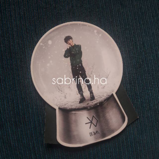 OFFICIAL EXO SNOW GLOBE PHOTOCARD LUHAN MIRACLE IN DECEMBER