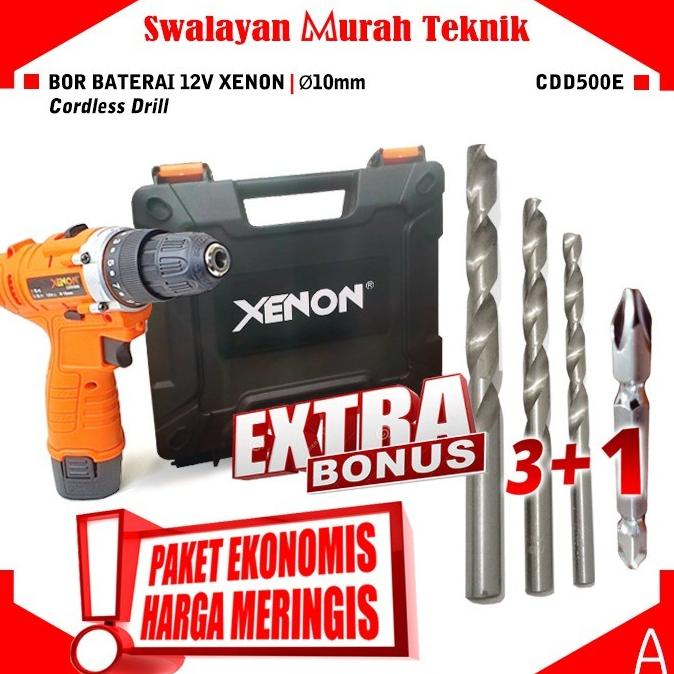 $+$+$+$+] Bor Baterai 12Volt Xenon CDD500E Cordless 1 Batery