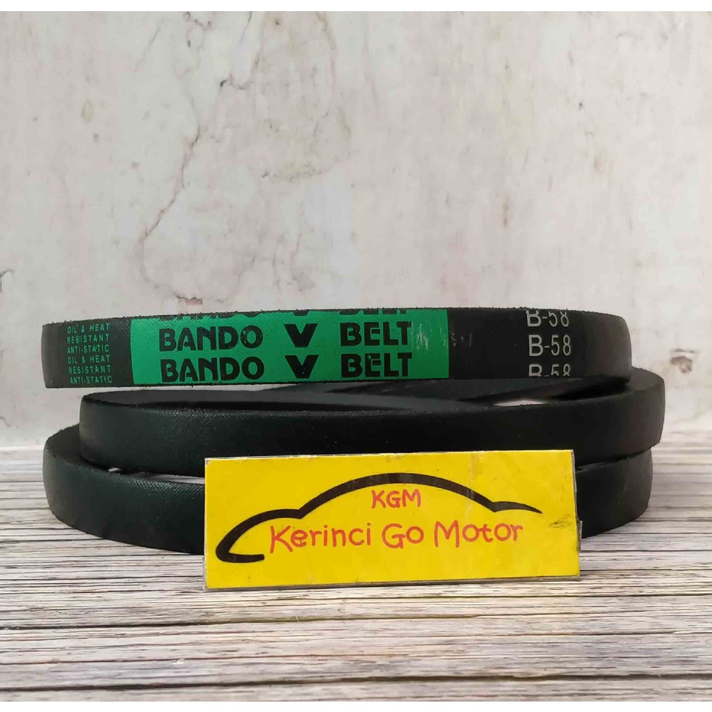 BANDO VAN BELT B-58 V BELT TALI KIPAS B58 FAN BELT VANBELT POLOS B-58